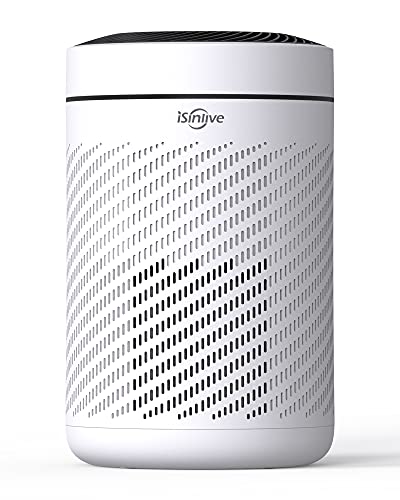 isinlive Air Purifier for Large Room up to 860 ft²   80 m² with Smart Sensor Air Quality Indicator for Filter Dust Pet Dander Pollen Dust Smoke Odor Eliminators , H13 True HEPA Air Purifier Auto Mode, Sleep Mode, vortex V2