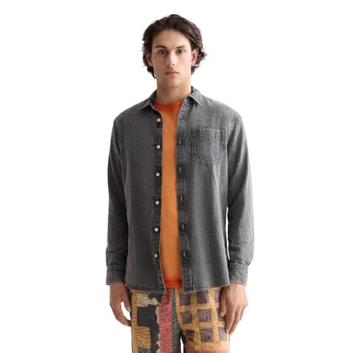 Chemise pour homme Scotch & Soda Black Spark 001 en taille L pour un style élégant au quotidien