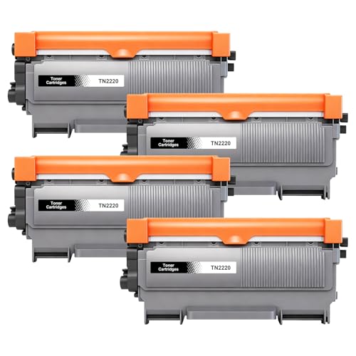 Veson Toner TN2220 TN 2220 Compatible para Brother TN2220 TN 2010 para Brother MFC 7360N HL 2130 MFC 7460DN MFC 7860DW FAX 2840 FAX 2940 HL 2240 HL 2250DN HL 2135W DCP 7055 DCP 7055(4 Negros)