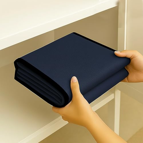 Image of Refrigerator Single Door Waterproof, Dustproof, Refrigerator Top Cover, Protective Cover for Fridges with Extra Storage Space Nylon Top cover with 6 Storage Pockets (Navy Blue,130 x 54 cm)