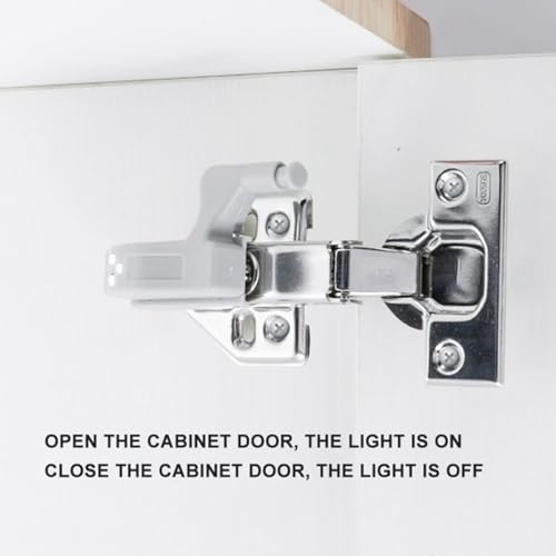 Luz de sensor de armario con 30 LED lámpara de bisagra interior para cocina y hogar 5