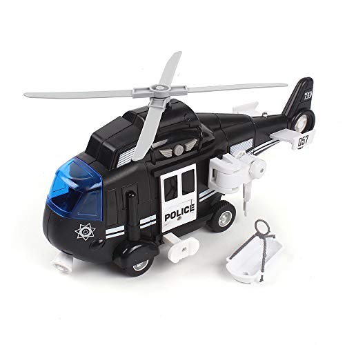 image for MeeYum Kids Pretend Play Police Chopper Rescue Helicopter Toy for Boys