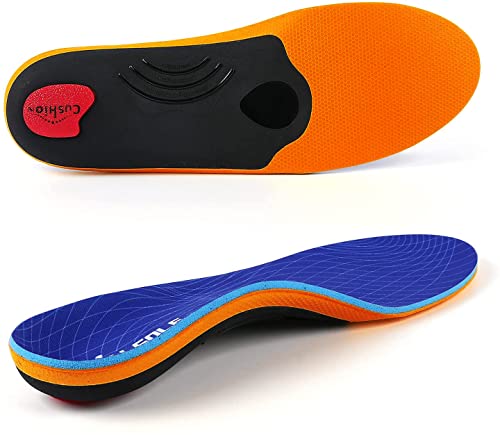 Plantillas ortopédicas para mujeres y hombres Soporte de pie alto Plantillas de zapatos funcionales suaves Inserto para pies planos, dolor de pie, fascitis plantar