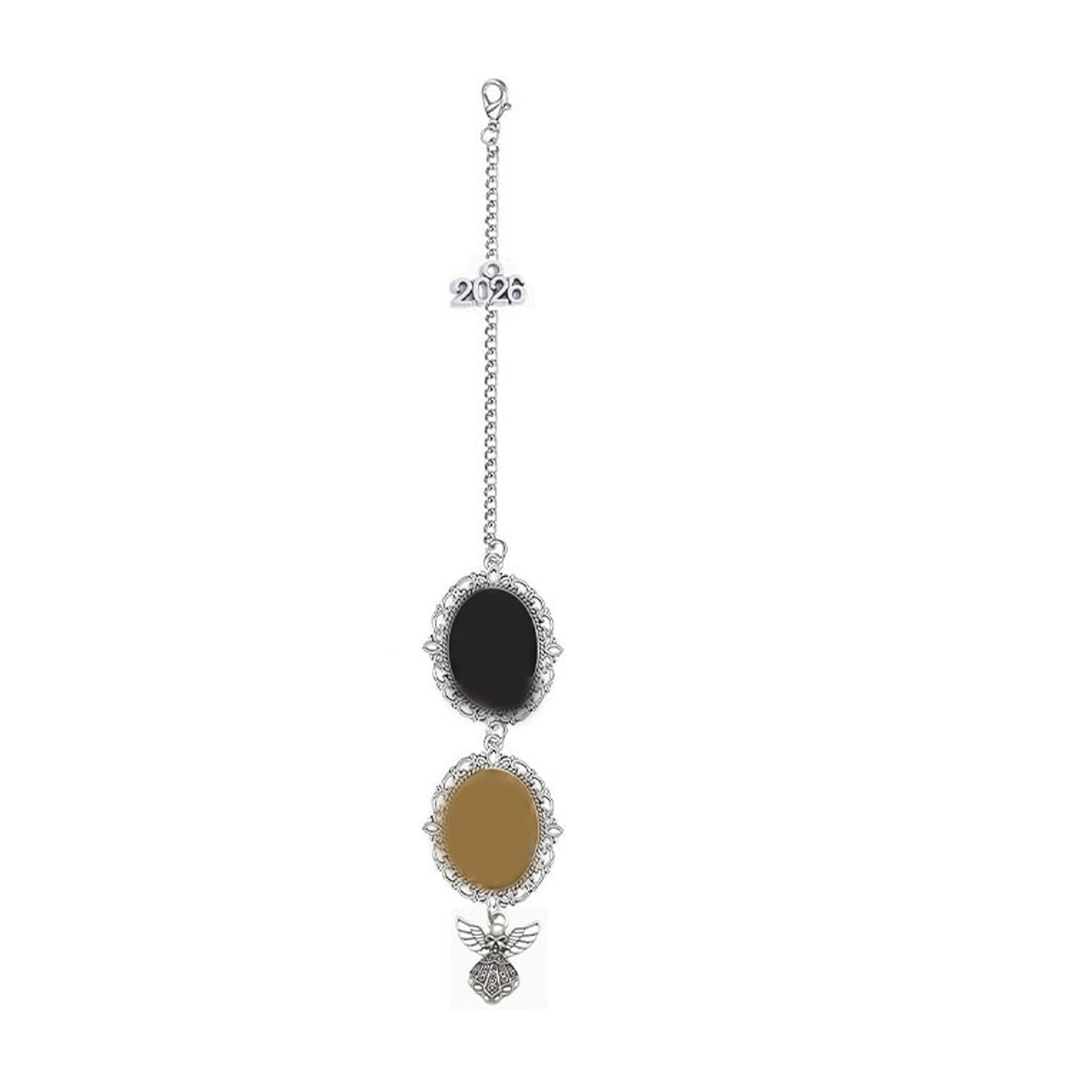 Academic Achievement Tassels Charm Graduation Hat Tassels Pendant with Alloy Photo Holder for School Commencement Event Academic Decoration Pendant