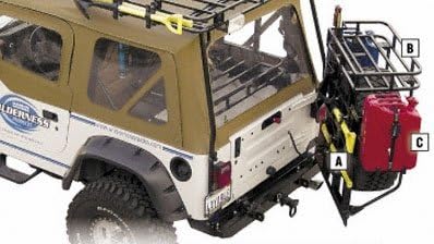 Garvin 34930 Swing-Away Trail Rack