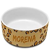 Cosas para Gatos. Bebedero Gatos con Nombre. Comedero Personalizado. Comedero Gato Cerámica. Volumen 650ml. Guepardo