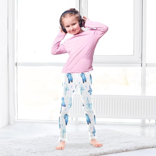Toddler Girls Leggings Printed Yoga Pants Leggings Cute Blue Butterfly for Kids4