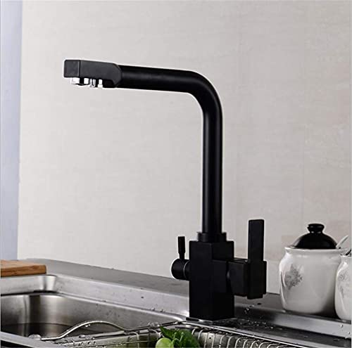 Grifo de cocina de agua pura de mármol de 3 vías para llenar jarras cómodamente