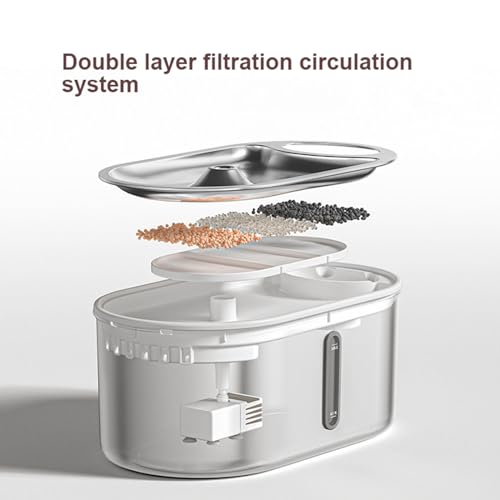 Fuente de agua automática para gatos 3L con batería miniatura 4