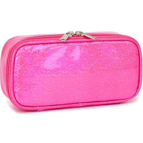 FlowFly Estojo De Lápis Grande Para Crianças, Meninos E Meninas, Bolsa Multifuncional Com Zíper Caneta, Escolar Portátil Macia, Adolescentes Estudantes, Rosa