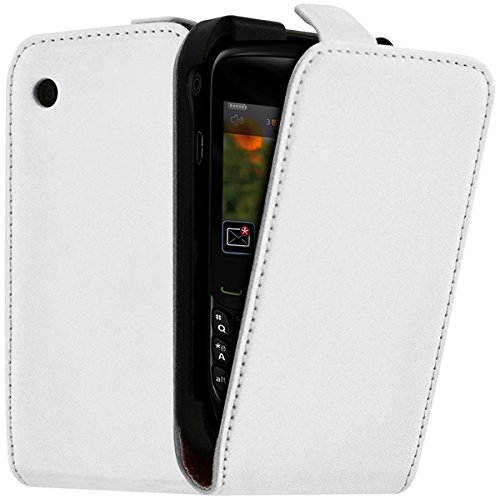 Seluxion   Funda tipo libro para BlackBerry Curve 8520, color blanco
