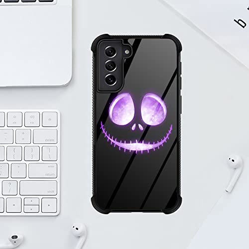Zhegailian Compatible With Samsung Galaxy S22 Case,Halloween Skeletons Galaxy S22 Cases For Men/Boys,Back Pattern Shock-Absorbing Corners Designed Soft Tpu Side Protective Case For Samsung Galaxy S22 #TOP6