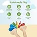 PlanToys Wooden Clatter Toy Percussion Musical Instrument (6413) | Sustainably Made from Rubberwood and Non-Toxic Paints and Dyes