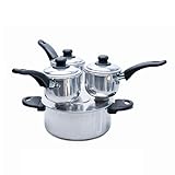 cuscusera barata Cuscuzeira de Aluminio Pulido DuSertão