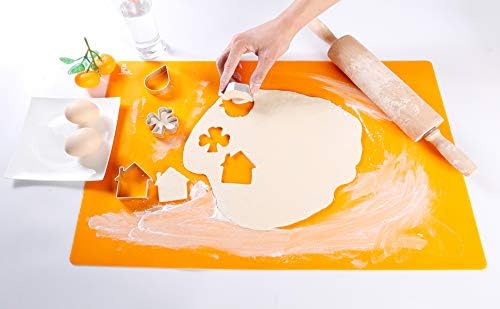Antypoślizgowa silikonowa mata do pieczenia ciasta, nieprzywierająca mata do wałkowania ciasta, mata do ugniatania/stawiania ciasta, ochrona blatu, kremówki, cukiernictwo, ciasto, pizza, chleb,