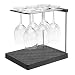 KOHLER Collapsible Wine Glass Holder or Drying Rack. Collapsible to 1.25", Holds Up To 6 glasses, Charcoal