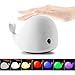 Mystery 4-Modes Children Night Light, USB Rechargeable Dolphin Night Light With Warm White, Strong White, 5 Single Colors and 5-Color Breathing Modes, Sensitive Tap Control for Baby Adults Bedroom