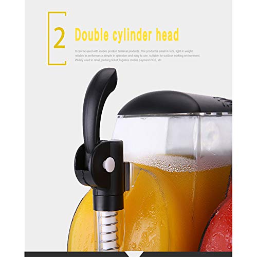 RSTJ-Sjef Home Doppeltank Smoothie Slushy Maschine, 300W 5L Margarita Maschine Mini Slush Frozen Drink Maker Für… – Bild 5