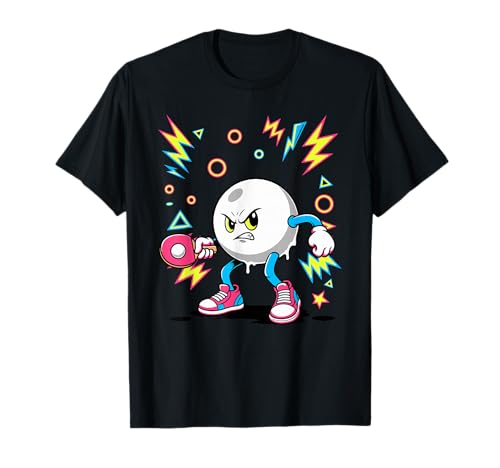 Retro Arcade Tenis de Mesa Ping Pong Paleta Camiseta