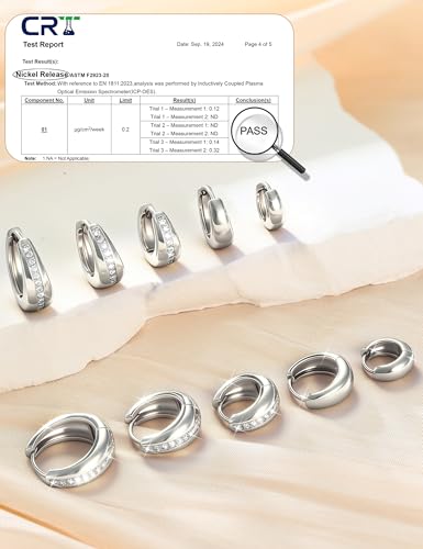 SAILIMUE 5 Pairs 14K Gold Plated Chunky Hoop Earrings for Women Trendy - image 4