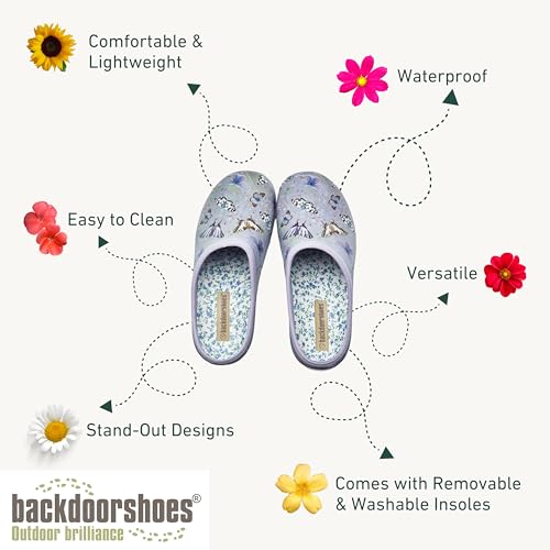 Image of Backdoorshoes Waterproof Premium Garden Clog Shoes for Women with Arch Support