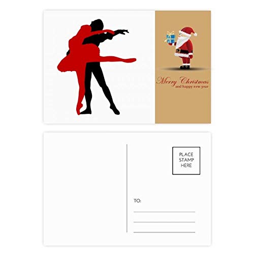 Cartes postales de danse pour vœux de Noël à envoyer à vos partenaires de salon