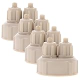 TOYANDONA Tapón de Botella de Co2 para Acuario Diy, 4 Piezas, Material Abs Beige, Seguro para Peces y Plantas, Adecuado para Generar Co2 en Acuarios