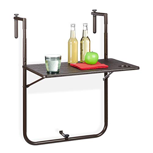 Table balcon suspendue pliante pour optimiser l'espace des petits balcons - 4