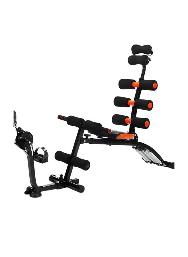 Max Strength Six Pack Care Abdominal Machine With Bicycle ‎81.28 X 35.56 X 25.4 Cm Black/Orange/Grey