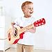 Hape Kid's Flame First Musical Guitar| 26 Inch Musical Instrument with Vibrant Sound and Tunable Nylon Strings, Red