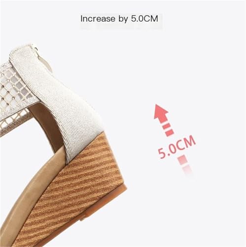 Elegant Lace Women Sandals Wedge Summer Ladies Sandles4