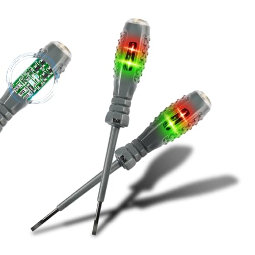 2PCS Electric Pen, 2-In-1 High Torque Strong Magnetic Screwdriver Electricity Detector, Voltage Tester Screwdriver, Magnetic Scr