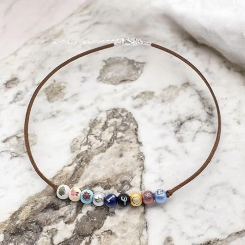 PRINCESS CUTENESS STORE Annabeth Chase Wooden Bead Camp Half Blood Percy Jackson Necklace2