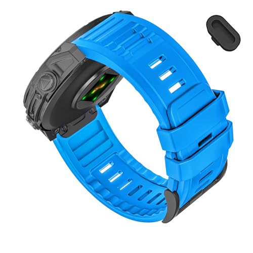Image of 26mm Quickfit Silicone Watch Bands Compatible with Garmin Fenix 8 Pro /quatix 8 51mm /Fenix 7X /7X Pro /6X /6X Pro /5X /5X Plus /3 HR /Enduro 3 2 /Descent Mk3i 51mm /Mk2i /Tactix 8 /7 pro /epix Pro 51MM
