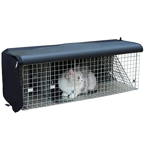 Trap Cage Cover, Animal Trap Cage Cover Small Animal Trap Cover For 1-Door Humane Cat Trap 32 X 10 X 12Inch, [Just Cover，No Cage] #TOP2