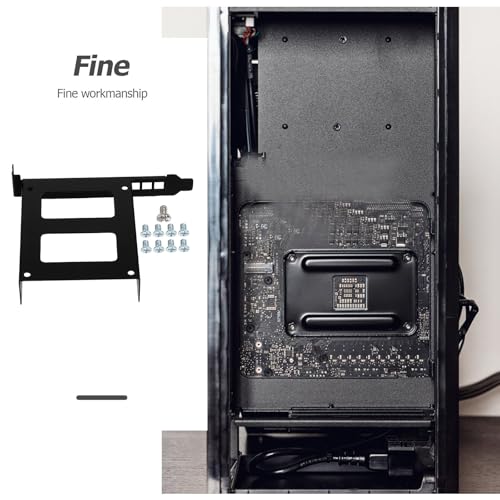 Soporte metálico para disco duro PCI Slot negro miniatura 4