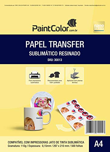 Papel Sublimático Resinado Fundo Azul A4 - 500 Folhas