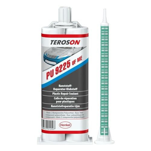 Colle bi composant polyuréthane TEROSON PU 9225 UF ME pour réparer rapidement un plastique de voiture cassé