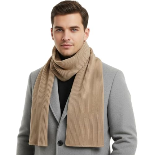 Cachecol de Lã Acrílica Masculino | Quente e Sofisticado | Moda Inverno para Homens