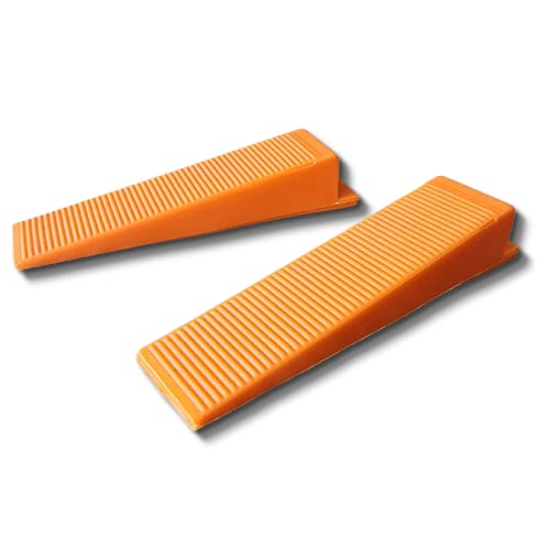 ISTA TOOLS - 100 cunei in plastica per piastrelle, sistema di livellamento, linguette per piastrelle