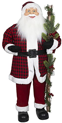 Christmas Paradise stehender Weihnachtsmann Kimi Rot 90cm Deko-Figur...
