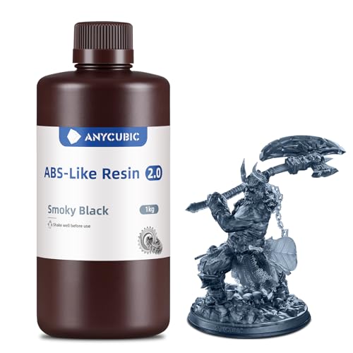 ANYCUBIC ABS-Like Resin 2.0, 3D-Druckerharz mit hoher Zähigkeit und Belastbarkeit, hoher Präzision und Härte, geringem Geruch, kompatibel mit allen