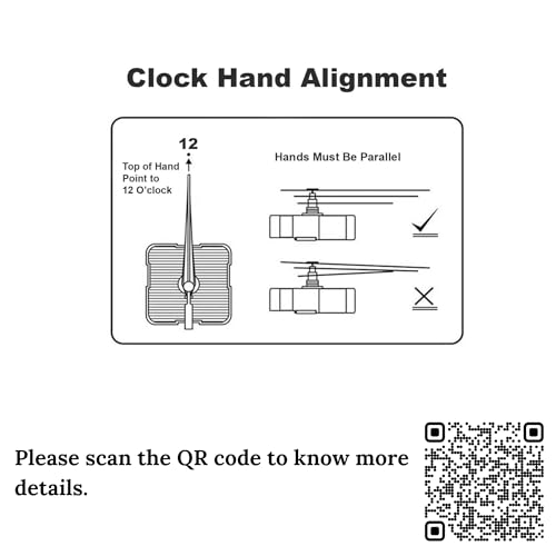Image of Epoxy Fusion12mm Wall Clocks Silent Movement Battery Operated Clock Movement and Needles, Quartz Wall Clock Movement Replacement Clock Machine with Hands (Only Movement Sweep and Silent)