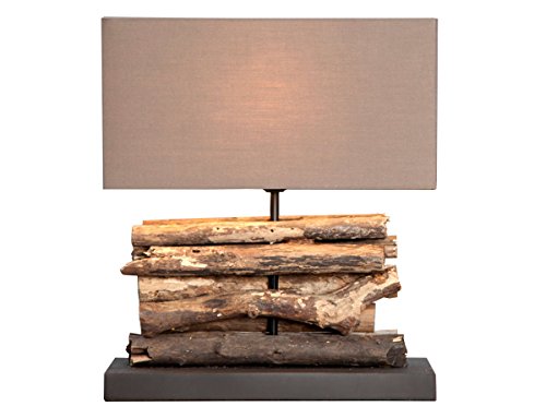 levandeo Lampe Tischlampe/Tischleuchte aus recyceltem Holz - Design...