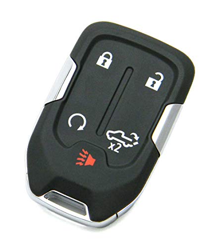 Image of OEM Electronic 5-Button Smart Key Fob Remote Compatible with 2019-2022 Chevrolet Silverado & GMC Sierra (FCC ID: HYQ1EA, P /N: 13591396, 13529632, 13508398)