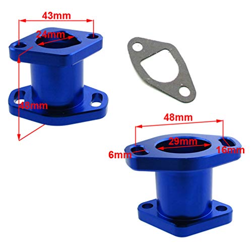 Tc-Motor Racing Performance Mikuni Vm22-3847 Carburetor Carb Manifold For Predator 212Cc Gx200 196Cc Go Kart Mini Bike (Blue) #TOP3