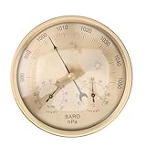 Dranvosk 3-in-1 Indoor Outdoor Barometer Thermometer Hygrometer Weather Station for Home Office Fishing – Accurate Digital Barometers for Home Use