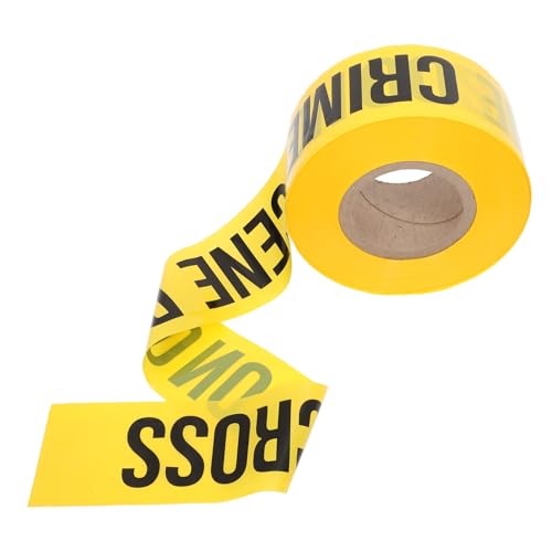 Ruban de barrière jaune CHILDWEET 7.5 cm x 305 m pour délimitation de sécurité et balisage de zone
