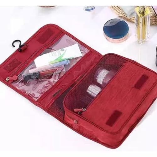 Necessaire Organizadora Bolsa De Viagem Para Objetos de Higiene Pessoal Com Divisória Cabide GANCHO