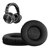 kwmobile 2x Cuscinetto Cuffie Compatibile con OneOdio Pro 10 / Pro M/Pro C Pad - Cuscinetti Ricambio Cuffie Over Ear Simil Pelle - nero